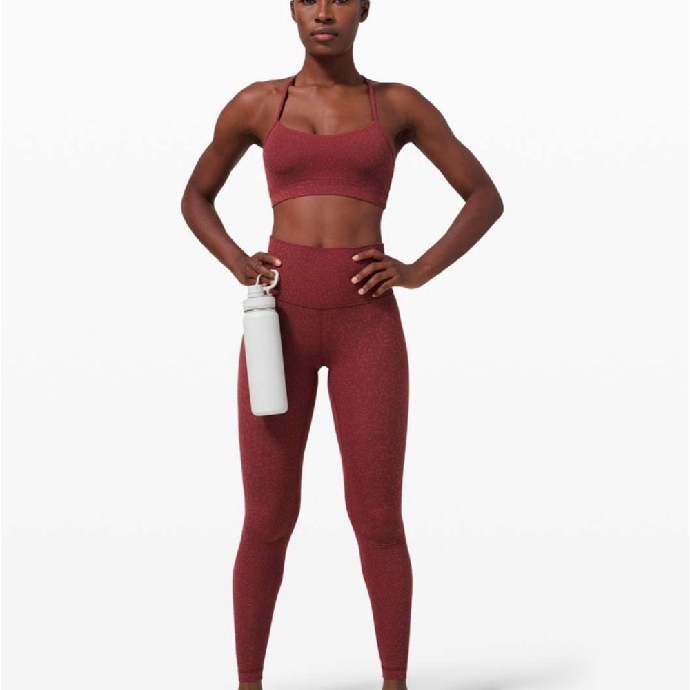 Lululemon Align Pant 28” - Size 2 - Burgundy Engineered Camo